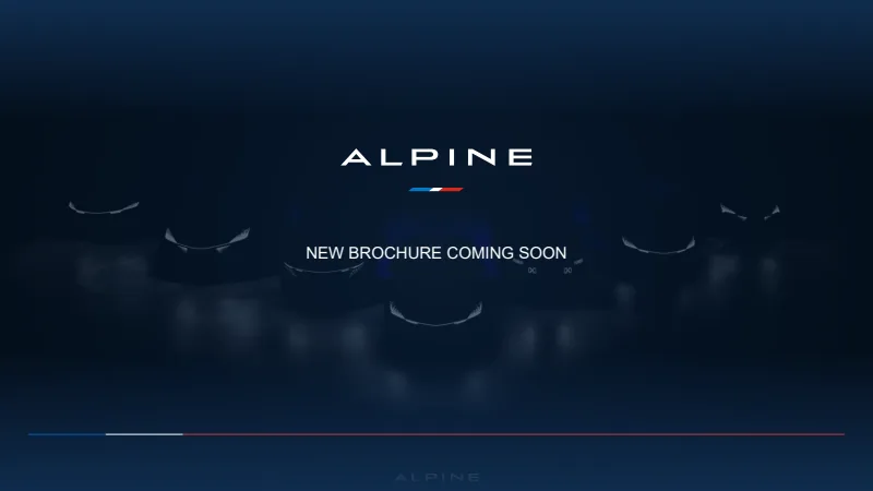 Voorpagina Alpine A110 brochure