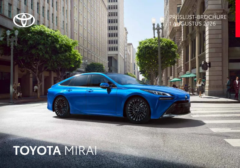 Voorpagina Toyota Mirai brochure